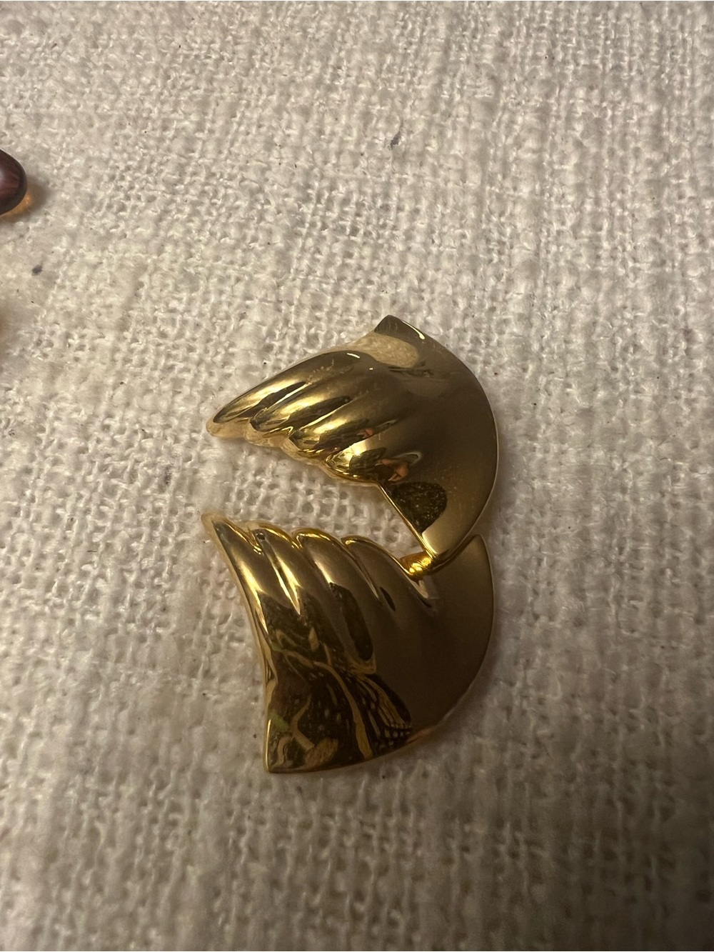Jenny Bird Gold Sculpted Wing Earring